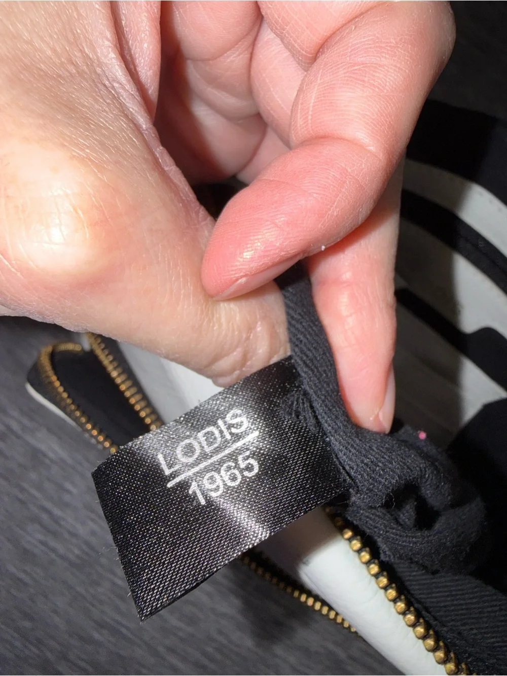 Lodis White Leather Crossbody with Gold Hardware